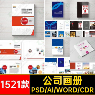 企业画册宣传册公司介绍word商务商业项目企策划排版设计模板素材