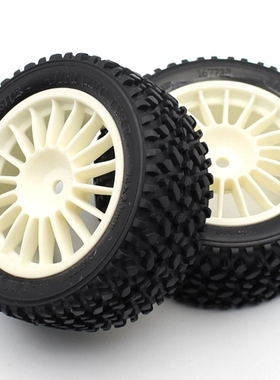SNRC 160780-WH 配件 1/10 拉力后轮胎组-75*32mm 拉力车轮胎