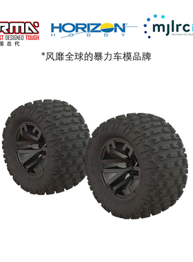 ARRMA原厂配件ARA550086 Tire Set Glued Gun Metal