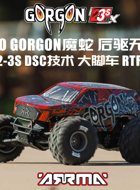 ARRMA 1/10 GORGON魔蛇后驱无刷遥控电动大脚车越野车RTR