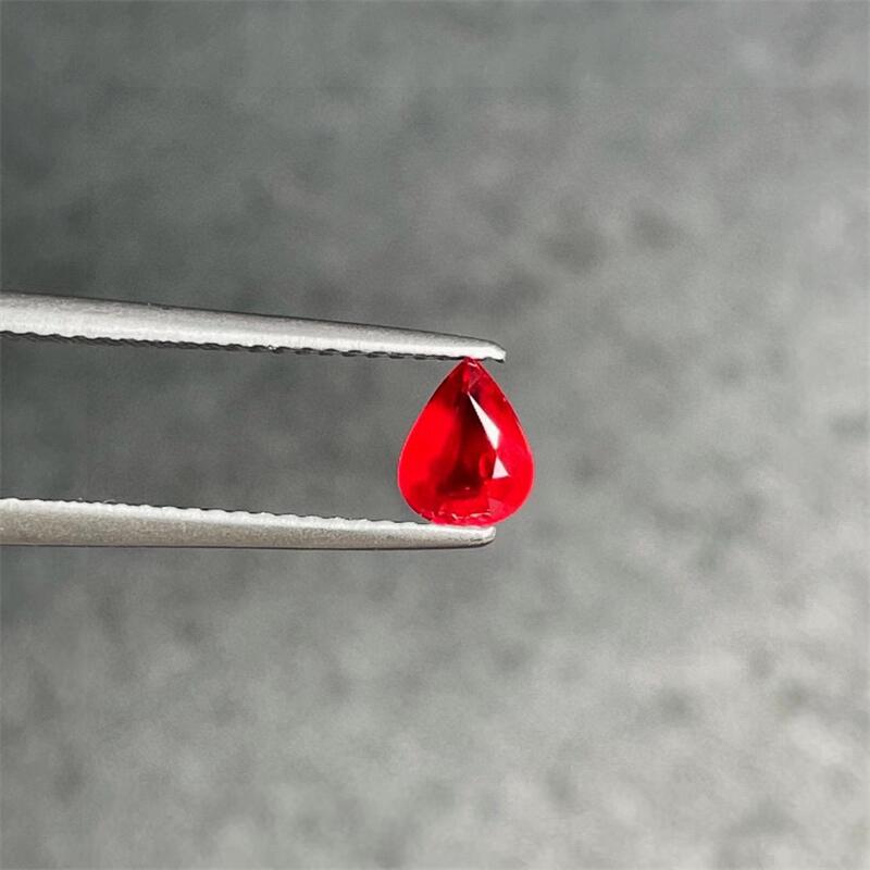 天然无烧红宝石水滴吉尔德证书火彩满0.73克拉戒指手链项链手镯悠