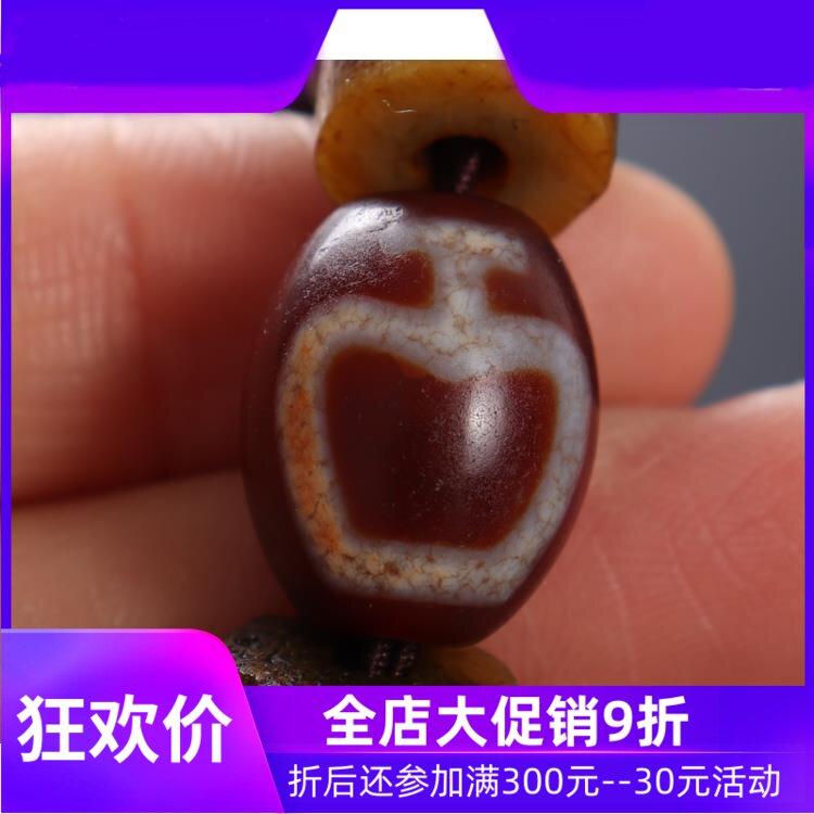 【一物一图】藏传老骨手串 藏式佛珠念珠手持串 老天珠蜜蜡手链qb