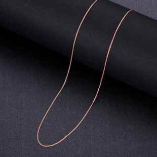 18K金项链时尚肖邦链锁骨链k白金吊坠时尚百搭玫瑰金tzb