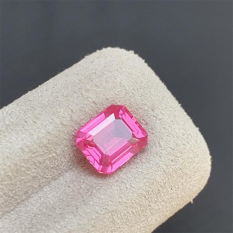 天然尖晶石镶嵌裸石满火彩耳钉耳坠项链18k金1.59ct吉尔德证书悠