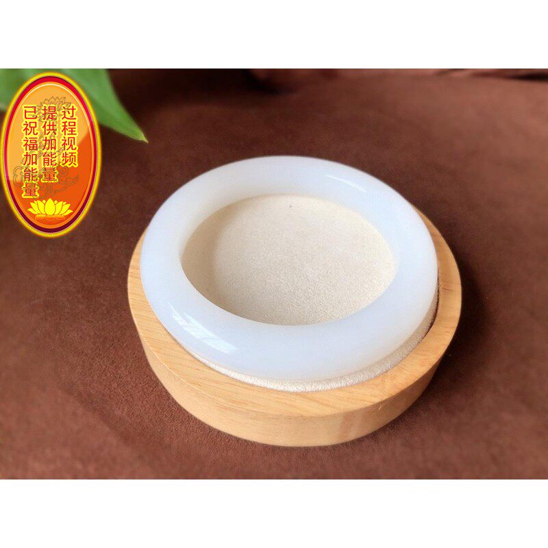 天然和田玉羊脂白玉56.7mm圈口手镯 老坑料 一级白油润柔和配证bh