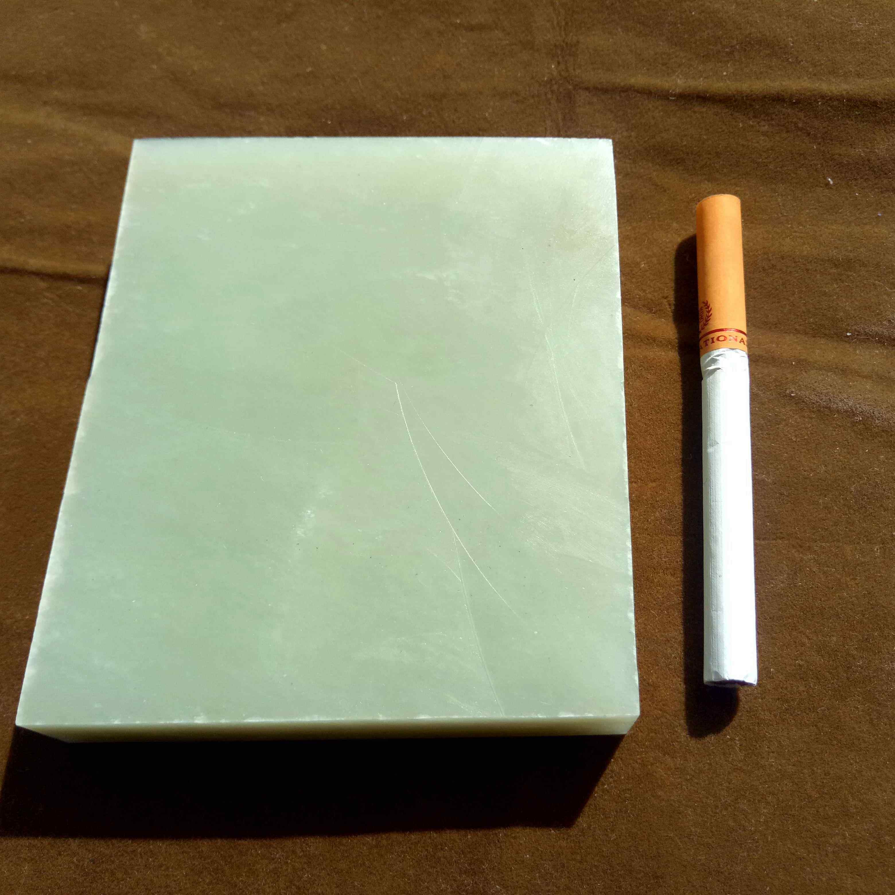 402g新疆和田且末高青白料原石手镯牌子板子料精品山料