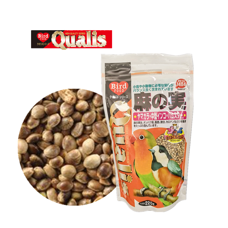 日本Qualis小麻子牡丹鹦鹉奖励零食 臭氧清洗除菌 原装220克