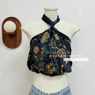 Nii小星球原创设计90大丝巾女搭配吊带背心上衣气质百搭可做抹胸