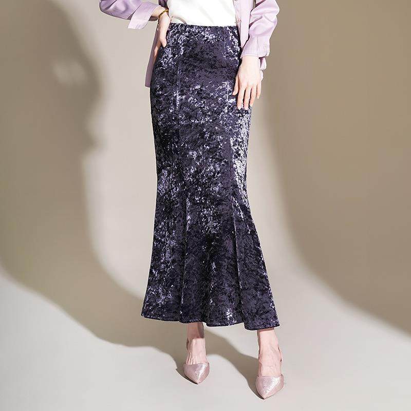 时尚鱼尾包臀裙气质长裙半身裙2024年秋季新款大码长款国风A字裙,女装/女士精品,半身裙,淘宝优惠券,粉丝福利购,淘宝优惠卷