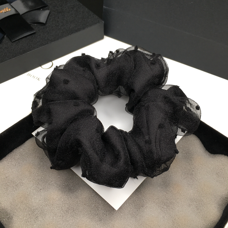 发圈网纱布艺简约百搭大肠圈