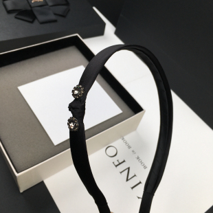 细发箍镶钻带钻发卡韩国精致气质头箍日常外出百搭时尚 发窟发饰女