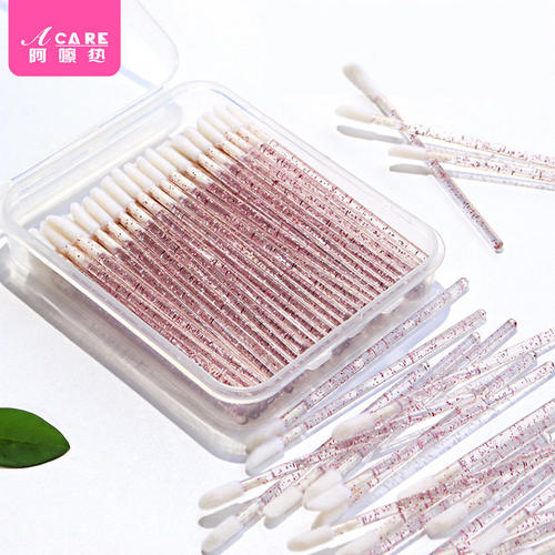 唇刷/一次性A1zoq001-100支口红唇膏釉彩化妆便携迷你女初学