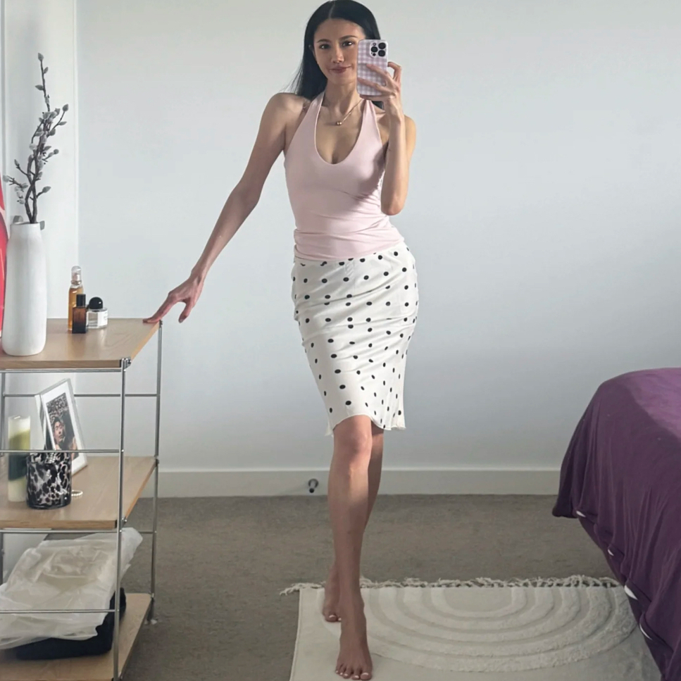 提供官网下单凭证 lioness波点半身裙 代购