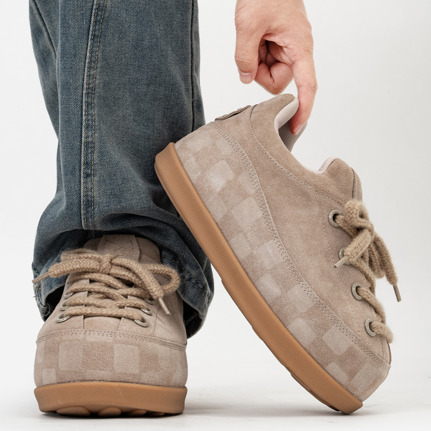 王嘉尔丑萌小胖丁鞋男女款小众胖墩墩老爹面包鞋厚底增高大头板鞋