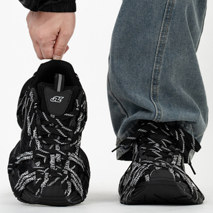 复古休闲跑鞋 巴黎黑武士3XL大头老爹鞋 男女小众蜘蛛侠厚底运动鞋