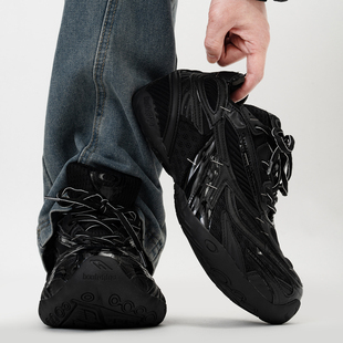 巴黎黑武士订书机老爹鞋男女潮牌小众复古厚底增高休闲运动赛车鞋