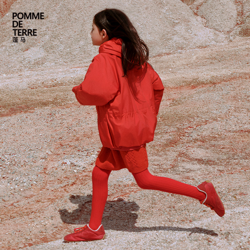 [含牦牛绒]蓬马大童半身裙针织羊毛秋冬装女儿童pomme de terre