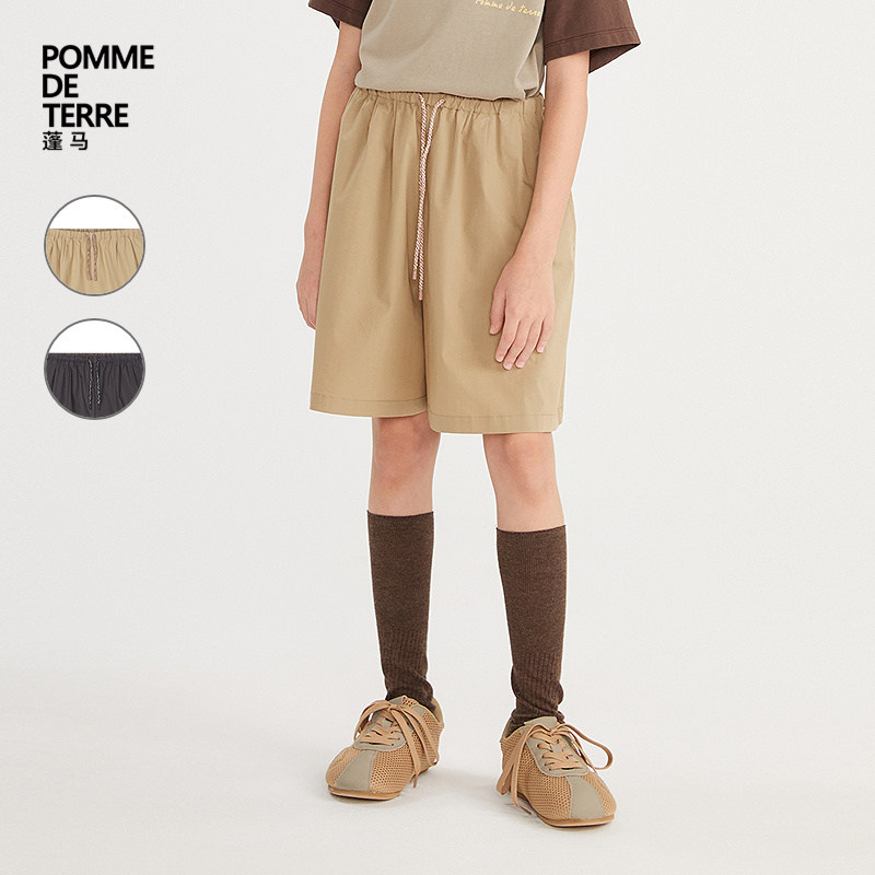 [新款]蓬马大童裙裤短款涤棉混纺挺阔26夏装女儿童pomme de terre