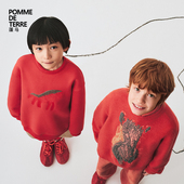 terre 新款 蓬马大童卫衣套头圆领棉涤混纺26春男女儿童pomme