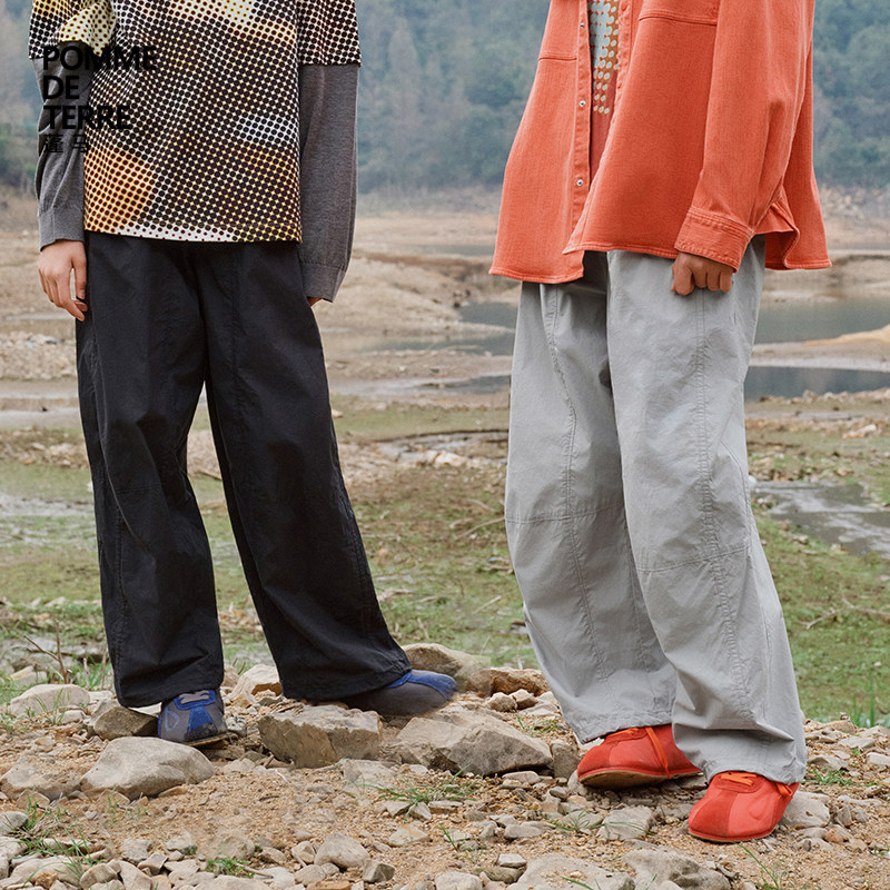 [新款]蓬马大童长裤子新疆阿克苏棉26春装男女儿童pomme de terre