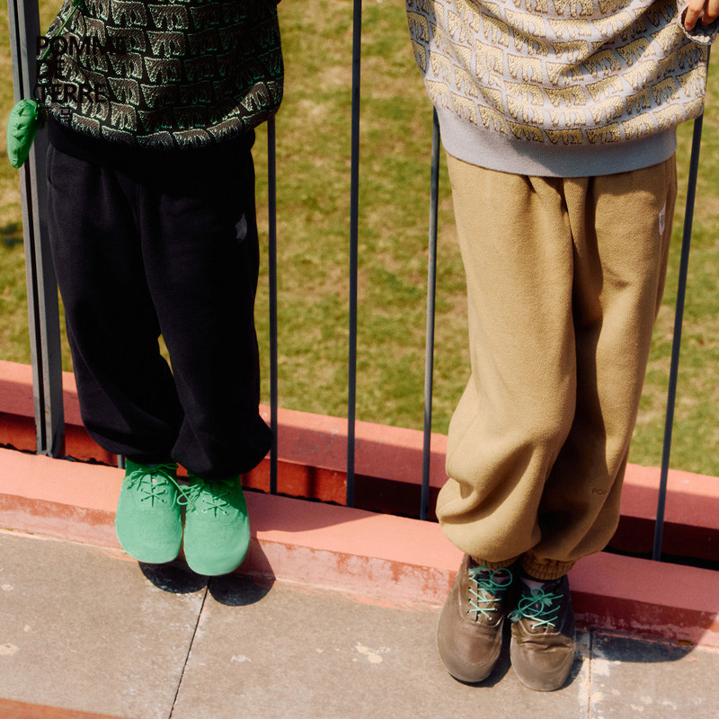 [毛怪]蓬马大童长裤子收脚运动感秋冬装男女儿童pomme de terre,童装/婴儿装/亲子装,裤子,淘宝优惠券,粉丝福利购,淘宝优惠卷