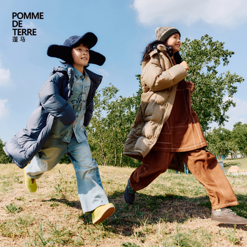 pomme羽绒服长款江南布衣大童
