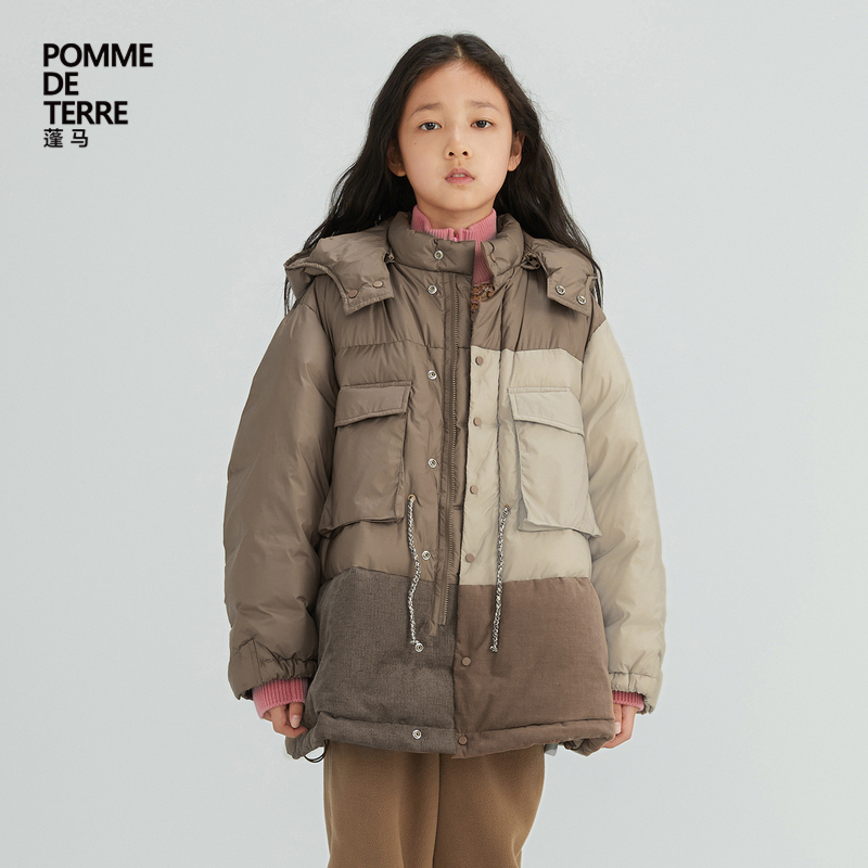 pomme羽绒服长款江南布衣大童