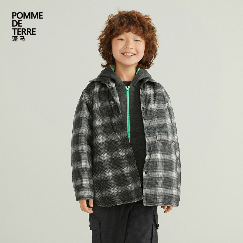 pomme羽绒服短款江南布衣大童