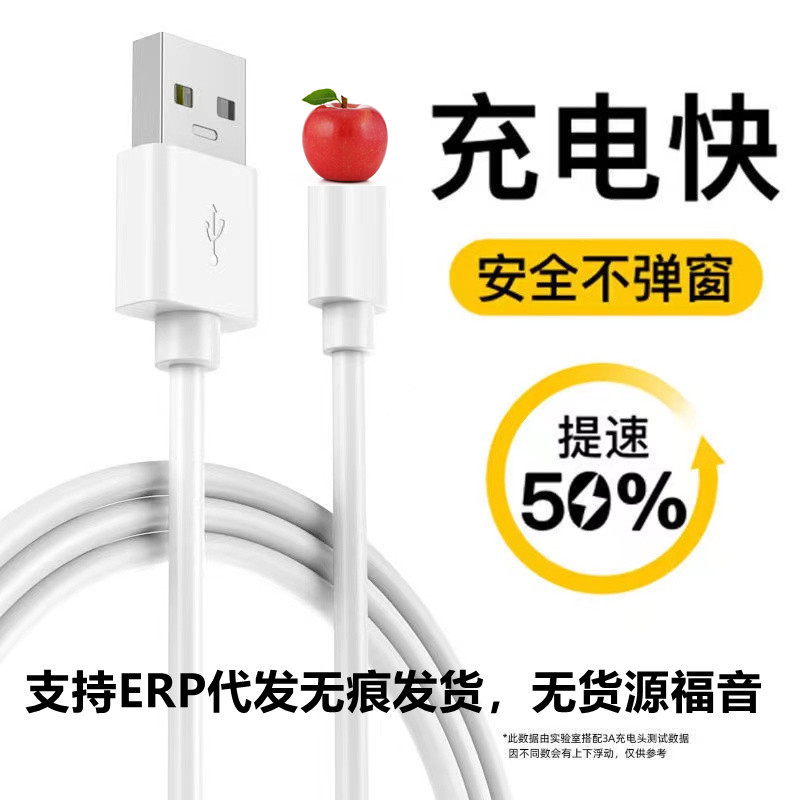 江浙沪次日达适用于苹果12promax/678plus数据线SE/iPhone13快充
