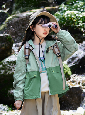 男生女生童装2024春秋款中大童保暖上衣儿童户外女童外套