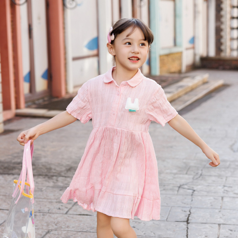 男生女生童装女童短袖连衣裙夏季2026新款女孩宝宝儿童夏装裙子