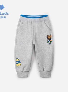 男生女生男小童潮酷卡通长裤NPZEJ33161A