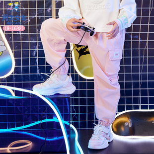 新款 男生女生童装 子春秋款 裤 休闲裤 儿童工装 女童裤 2024中大童长裤