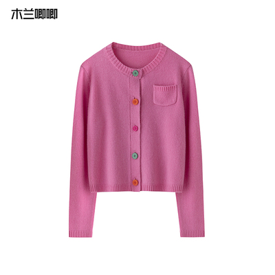 羊毛圆领100纯羊毛针织衫毛衣女