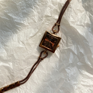 SUBTIME小方块手表女ins小众设计轻奢高级感气质个性 链条手链表女