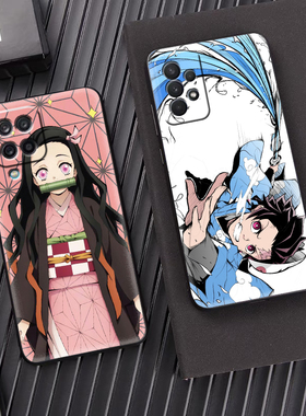 鬼灭之刃适用三星s23fe手机壳A05硅胶防摔祢豆子A24保护套M31/A53 5G/A42软套note9/C7pro周边A50/a8s简约