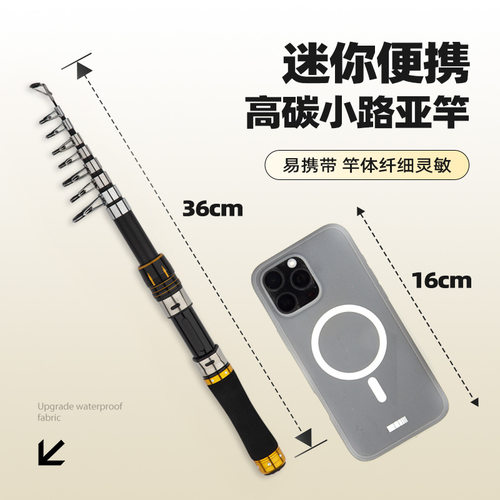 伸缩路亚竿全套迷你小海