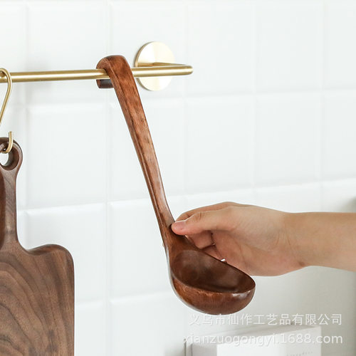 大号勺子家用盛汤实木长