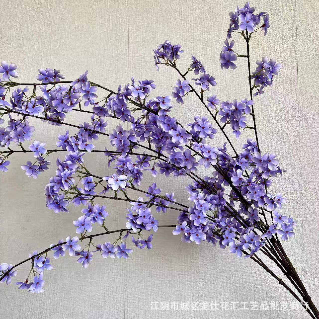 2叉梨花禅意装饰仿真长