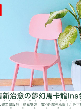 现代ins创意北欧椅子餐厅家用卧室书桌电脑靠背咖啡洽谈休闲餐椅