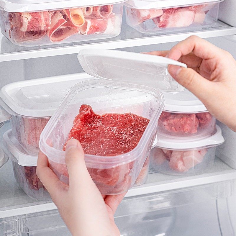 日本进口asvel冰箱速冻肉类保鲜盒食品级专用密封收纳冷冻分装盒,收纳整理,食物收纳盒,淘宝优惠券,粉丝福利购,淘宝优惠卷