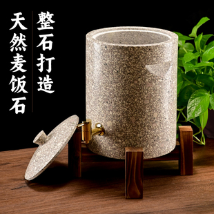 麦饭石饮水机过滤净化茶道储水罐水缸天然石非紫砂缸净化水石头桶
