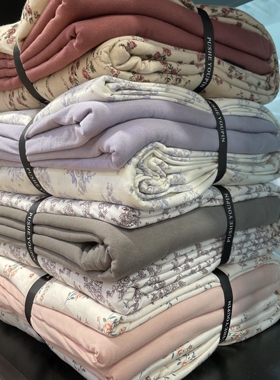 专柜实体款┃奶fufu裸睡针织棉四件套 婴儿内衣A类天竺棉纯棉被套