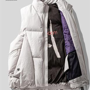 巴黎购物街126g特高充蓬松鸭绒羽绒马甲男士 保暖羽绒背心 外套冬季