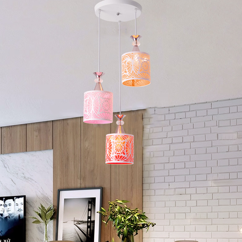 简约现代餐厅吊灯三头创意个性田园led吧台饭厅灯餐厅灯餐吊灯具