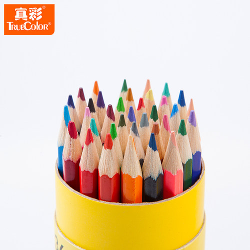 真彩酷吖系列桶装彩色铅笔儿童涂鸦彩绘彩铅小学生绘画多色填色笔 - 封面