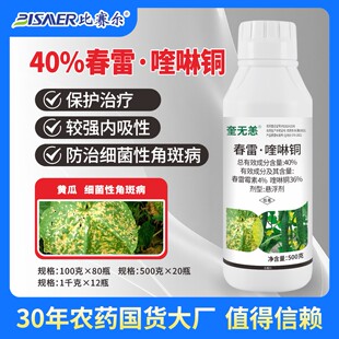 比赛尔40%春雷奎琳铜杀菌剂黄瓜细菌性角斑病农药杀菌剂大全