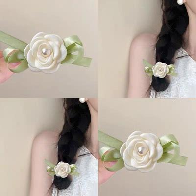 山茶花发夹女森系甜美花朵