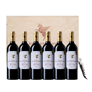 翡马圣曼尼酒庄干红葡萄酒750ml*6瓶整箱 进口红酒 波尔多右岸AOC