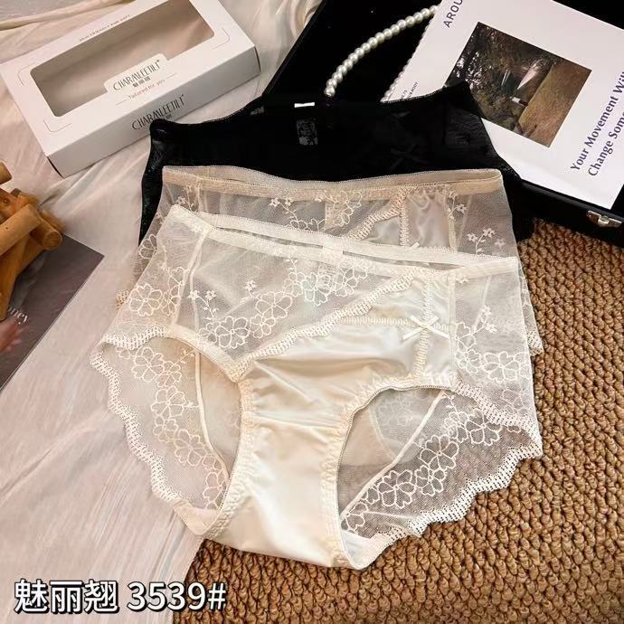 月落星辰法式蕾丝内裤女